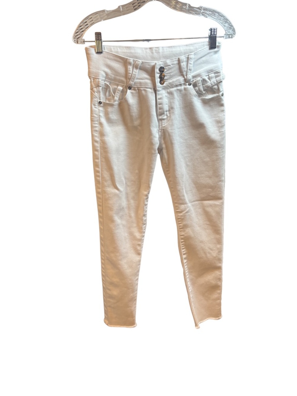 T&Y White Boho Cottagecore Skinny Jeans Juniors Size 5/6 New